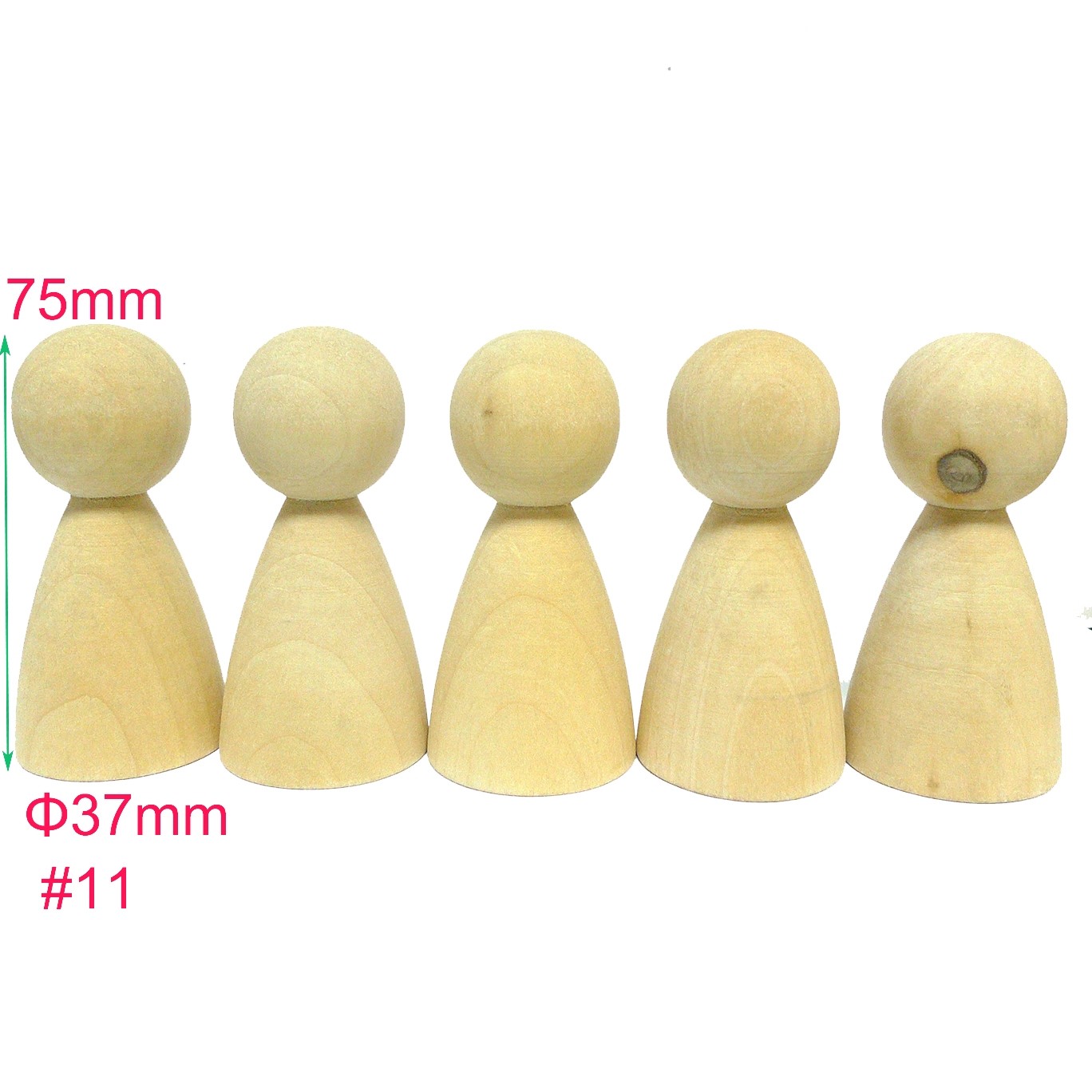 #11 15pcs Large Male Wooden Peg Doll Family DIY Supplies China