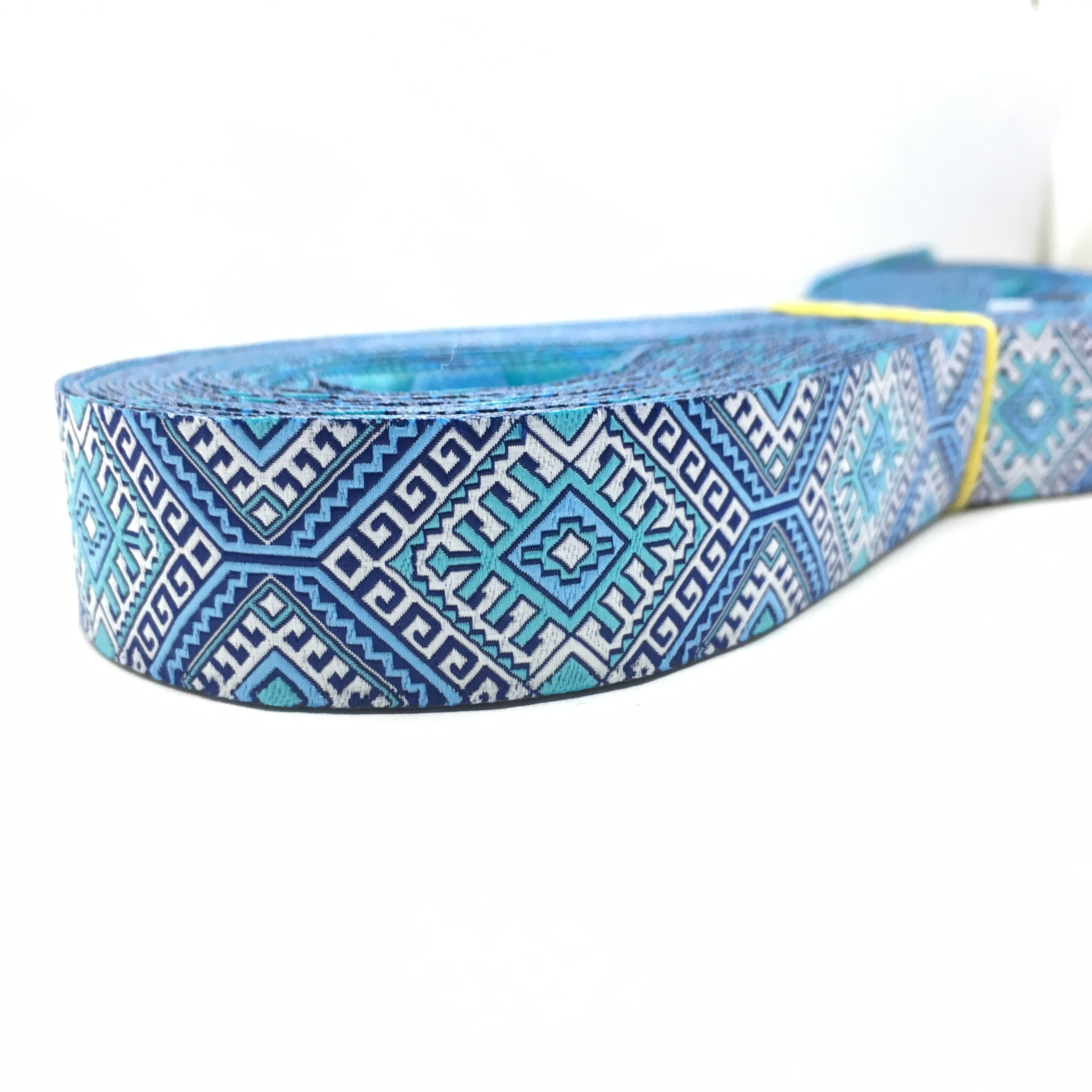 10 meters 7/8" 22mm Greek Key Pattern European Jacquard Ribbon