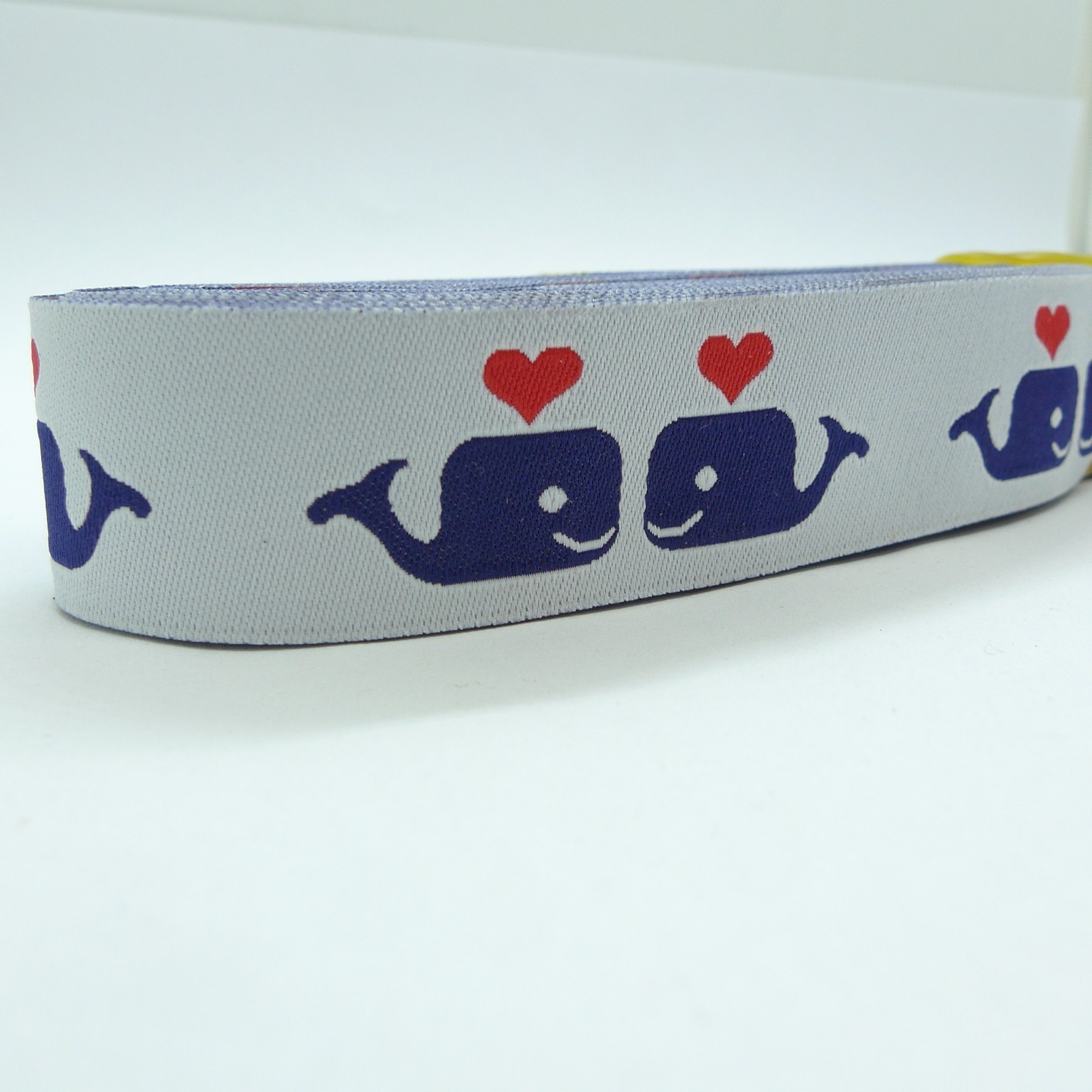 10meters7/8" 22mm Love Heart Whale European Jacquard Ribbon