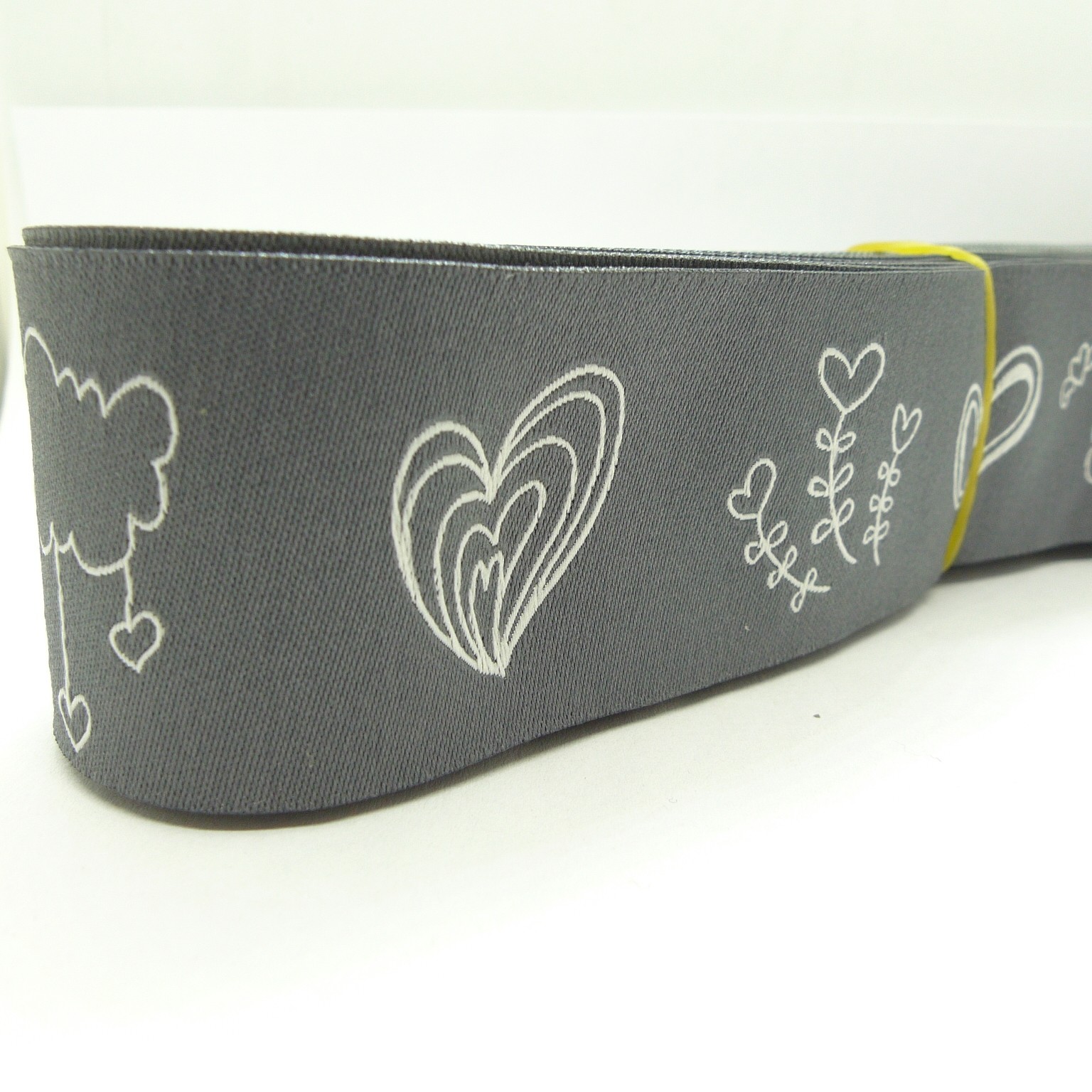 10 meters 1.5" 38mm Crazy Love Heart Pattern European Jacquard Ribbon