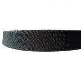 12 Meters 1" 25mm Solid Black Color Suspender Elastic Webbing Wholesale