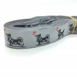 10 Meters Elk and Swedish Vallhund Jacquard Ribbon