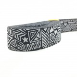 10 meters 7/8" 22mm Black White Tribal Designs European Jacquard Ribbon For Dog Collar