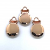 China Rose Gold Small Loop 5mm Pacifier Clips EN-12586 Passed