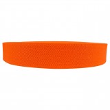 12 Meters 1" 25mm Solid Orange Color Suspender Elastic Webbing Wholesale
