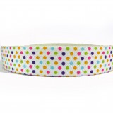 12 Meters 1" 25mm  Polka Dots Suspender Elastic Webbing Wholesale