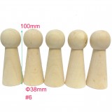 #6 10pcs Large Male Wooden Peg Doll Family DIY Supplies China