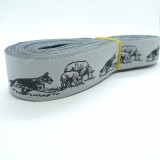 10 Meters German Shepherd Pattern European Dog Collar Jacquard Ribbon 