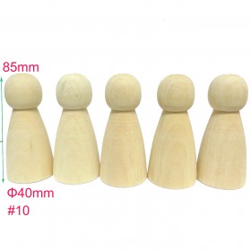 #10 10pcs Large Male Wooden Peg Doll Family DIY Supplies China