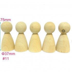 #11 15pcs Large Male Wooden Peg Doll Family DIY Supplies China