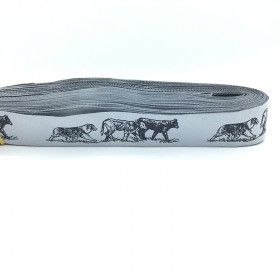 Aussie Shepherd Cow Pattern Jacquard Ribbon 