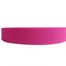 12 Meters 1" 25mm Solid Hot Pink Color Suspender Elastic Webbing Wholesale