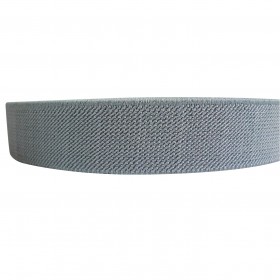 12 Meters 1" 25mm Solid Grey Color Suspender Elastic Webbing Wholesale