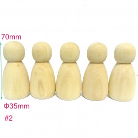 #2 20pcs Large Male Wooden Peg Doll Family DIY Supplies China