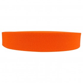 12 Meters 1" 25mm Solid Orange Color Suspender Elastic Webbing Wholesale