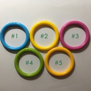 50PCS Sassy C Rings O Links Rattle Developmental Parts Toys