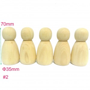 #2 20pcs Large Male Wooden Peg Doll Family DIY Supplies China
