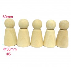 #5 30pcs Large Male Wooden Peg Doll Family DIY Supplies China