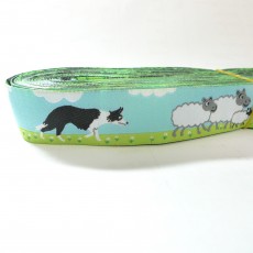 Border Collie Pattern Jacquard Ribbon 